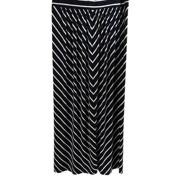INC International Concepts Black and White Chevron Maxi Dress - Picture 3 of 9